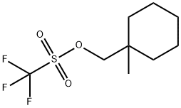 Methanesulfonic acid, 1,1,1-trifluoro-, (1-methylcyclohexyl)methyl ester Structure