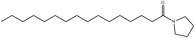 1-Hexadecanone, 1-(1-pyrrolidinyl)- Structure