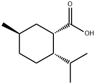 Cyclohexanecarboxylic acid, 5-methyl-2-(1-methylethyl)-, (1S,2S,5R)- Structure