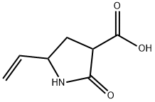 3-Pyrrolidinecarboxylic acid, 5-ethenyl-2-oxo- 구조식 이미지