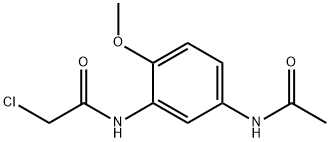 Acetamide, N-[5-(acetylamino)-2-methoxyphenyl]-2-chloro- Structure