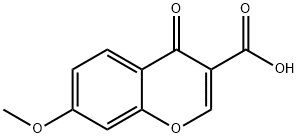 4H-1-Benzopyran-3-carboxylic acid, 7-methoxy-4-oxo- Structure