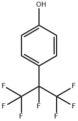 Phenol, 4-[1,2,2,2-tetrafluoro-1-(trifluoromethyl)ethyl]- Structure