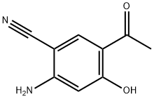 Benzonitrile, 5-acetyl-2-amino-4-hydroxy- Structure