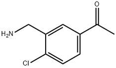 Ethanone, 1-[3-(aminomethyl)-4-chlorophenyl]- Structure