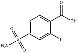 2-fluoro-4-sulfamoylbenzoic Acid 구조식 이미지