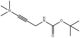 Carbamic acid, N-[3-(trimethylsilyl)-2-propyn-1-yl]-, 1,1-dimethylethyl ester Structure