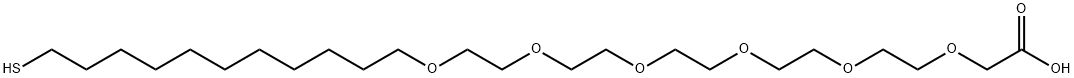 3,6,9,12,15,18-Hexaoxanonacosanoic acid, 29-mercapto- Structure