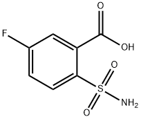 Benzoic acid, 2-(aminosulfonyl)-5-fluoro- 구조식 이미지