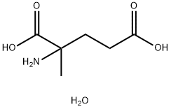 Glutamic acid, 2-methyl-, hydrate (2:1) Structure