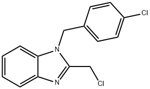 1-(4-Chlorobenzyl)-2-(chloromethyl)-1H-benzimidazole 구조식 이미지