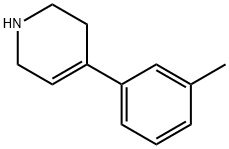 1,2,3,6-Tetrahydro-4-(3-methylphenyl)pyridine Structure