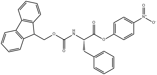 L-Phenylalanine, N-[(9H-fluoren-9-ylmethoxy)carbonyl]-, 4-nitrophenyl ester 구조식 이미지