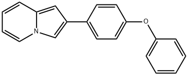 Indolizine, 2-(4-phenoxyphenyl)- Structure