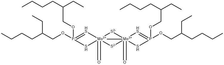 Molybdenum, bisO,O-bis(2-ethylhexyl) phosphorodithioato-.kappa.S,.kappa.Sdioxodi-.mu.-thioxodi-, (Mo-Mo) Structure