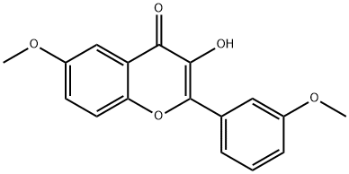 4H-1-Benzopyran-4-one, 3-hydroxy-6-methoxy-2-(3-methoxyphenyl)- Structure