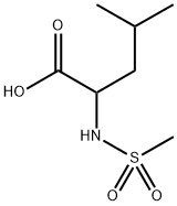 2-methanesulfonamido-4-methylpentanoic acid Structure