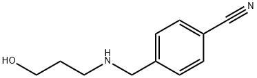 Benzonitrile, 4-[[(3-hydroxypropyl)amino]methyl]- 구조식 이미지