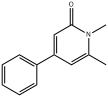 2(1H)-Pyridinone, 1,6-dimethyl-4-phenyl- 구조식 이미지