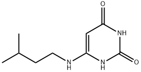 2,4(1H,3H)-Pyrimidinedione, 6-[(3-methylbutyl)amino]- 구조식 이미지