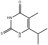 4(1H)-Pyrimidinone, 2,3-dihydro-5-methyl-6-(1-methylethyl)-2-thioxo- Structure
