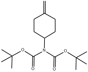 Imidodicarbonic Acid, 2-(4-Methylenecyclohexyl)-, 1,3-Bis(1,1-Dimethylethyl) Ester Structure