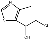 5-(1-Hydroxy-2-chloroethyl)-4-methylthiazole 구조식 이미지