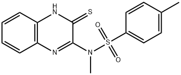 Benzenesulfonamide, N-(3,4-dihydro-3-thioxo-2-quinoxalinyl)-N,4-dimethyl- Structure