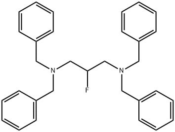 1,3-Propanediamine, 2-fluoro-N1,N1,N3,N3-tetrakis(phenylmethyl)- Structure