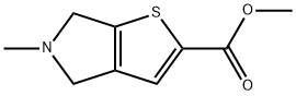 4H-Thieno[2,3-c]pyrrole-2-carboxylic acid, 5,6-dihydro-5-methyl-, methyl ester Structure