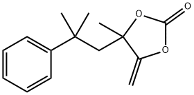 4-methyl-5-methylene-4-(2-methyl-2-phenylpropyl)-1,3-dioxolan-2-one Structure