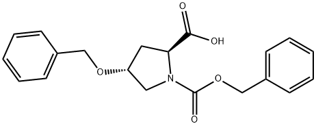 (2S,4R)-4-(benzyloxy)-1-((benzyloxy)carbonyl)pyrrolidine-2-carboxylic acid Structure