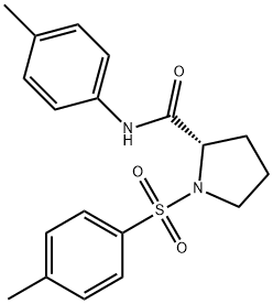 2-Pyrrolidinecarboxamide, N-(4-methylphenyl)-1-[(4-methylphenyl)sulfonyl]-, (S)- (9CI) 구조식 이미지