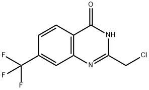 4(3H)-Quinazolinone, 2-(chloromethyl)-7-(trifluoromethyl)- 구조식 이미지