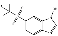 1H-Benzimidazole, 1-hydroxy-6-[(trifluoromethyl)sulfonyl]- Structure