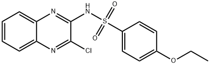 Benzenesulfonamide, N-(3-chloro-2-quinoxalinyl)-4-ethoxy- Structure