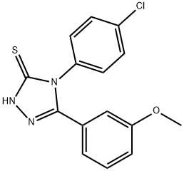 3H-1,2,4-Triazole-3-thione, 4-(4-chlorophenyl)-2,4-dihydro-5-(3-methoxyphenyl)- Structure