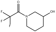 2,2,2-Trifluoro-1-(3-hydroxypiperidin-1-yl)ethanone Structure