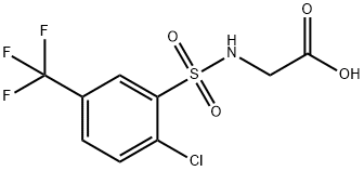 Glycine, N-[[2-chloro-5-(trifluoromethyl)phenyl]sulfonyl]- Structure