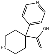 4-Piperidinecarboxylic acid, 4-(4-pyridinyl)- 구조식 이미지