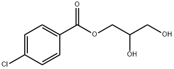 Benzoic acid, 4-chloro-, 2,3-dihydroxypropyl ester 구조식 이미지