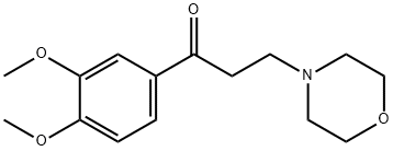 1-Propanone, 1-(3,4-dimethoxyphenyl)-3-(4-morpholinyl)- Structure