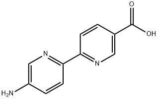 [2,2'-Bipyridine]-5-carboxylic acid, 5'-amino- Structure