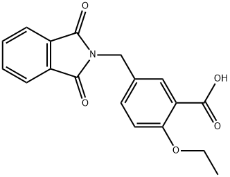 Benzoic acid, 5-[(1,3-dihydro-1,3-dioxo-2H-isoindol-2-yl)methyl]-2-ethoxy- 구조식 이미지