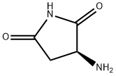 2,5-Pyrrolidinedione, 3-amino-, (3S)- 구조식 이미지