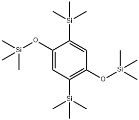 Benzene, 1,4-bis(trimethylsilyl)-2,5-bis[(trimethylsilyl)oxy]- Structure