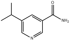 3-Pyridinecarboxamide, 5-(1-methylethyl)- Structure