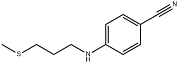 Benzonitrile, 4-[[3-(methylthio)propyl]amino]- Structure