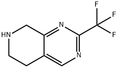 2-(Trifluoromethyl)-5,6,7,8-tetrahydropyrido[3,4-d]pyrimidine 구조식 이미지