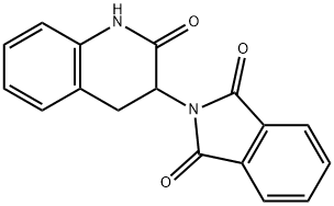 1H-Isoindole-1,3(2H)-dione, 2-(1,2,3,4-tetrahydro-2-oxo-3-quinolinyl)- Structure